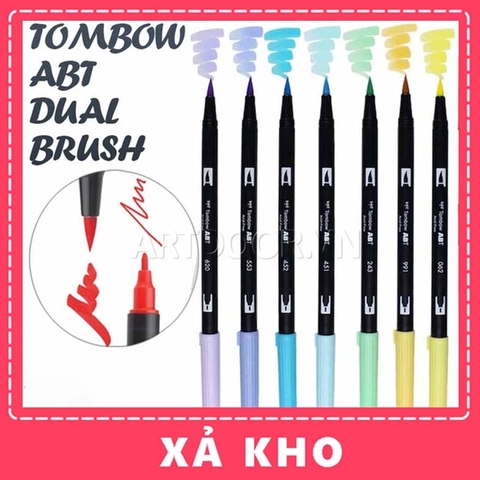 Bút màu đầu cọ TOMBOW ABT Dual Brush siêu mượt (full) - [xả kho]