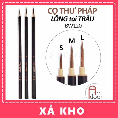 Cọ vẽ đầu Tỉa thư pháp ART SECRET lông tai Trâu (BW120) - [xả kho]