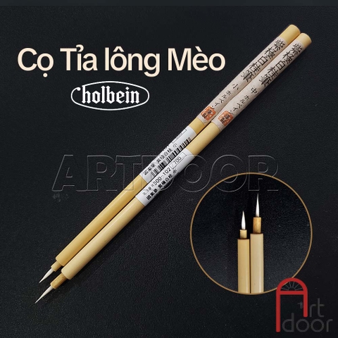 Cọ vẽ đầu Tỉa thư pháp HOLBEIN Shigoku Hakkei lông Mèo Nhật Bản