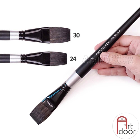 Cọ vẽ đầu Vuông màu nước ART SECRET lông Sóc (950F)