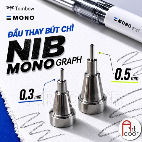 Đầu thay bút chì kim bấm TOMBOW dòng Mono Graph (đầu 03/05mm)