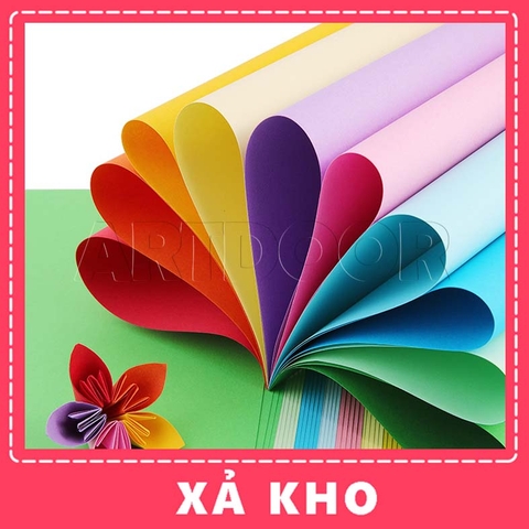 Giấy nhiều màu làm mô hình, thủ công - [xả kho]