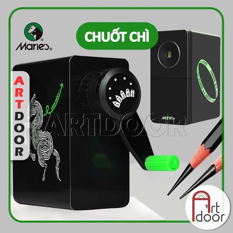 Gọt chuốt bút chì MARIES Sharpener có thể chuốt dài, quay bằng tay
