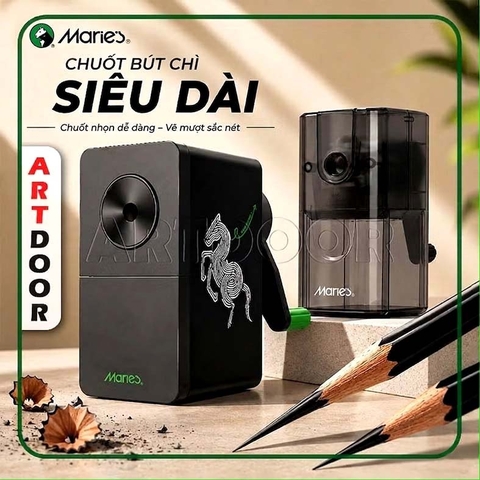 Gọt chuốt bút chì MARIES Sharpener có thể chuốt dài, quay bằng tay