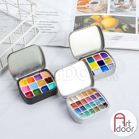 Khay Hộp Pocket chiết màu nước, pan rỗng (nhiều loại)