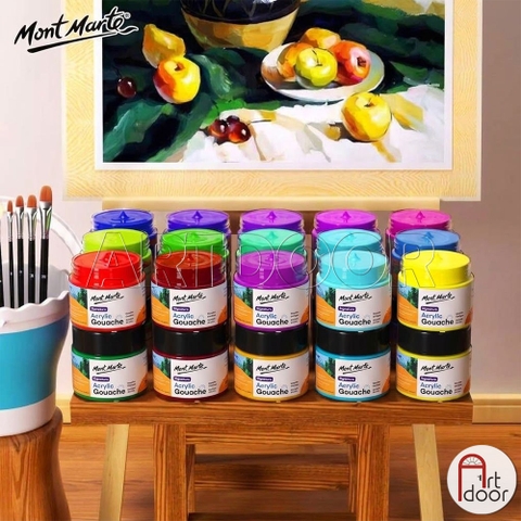 Màu vẽ Acrylic Gouache MONT MARTE Hũ (100ml)
