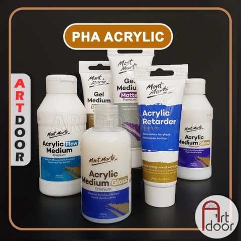Phủ Bóng Acrylic MONT MARTE chống nước (Chai Lớn) phủ lì trên vải, đất sét, tô tượng, kính, gỗ, đá