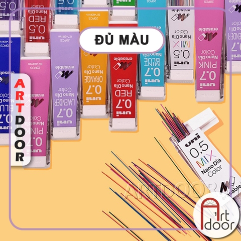 Bút hoặc Ruột ngòi chì bấm nhiều Màu UNI Color (05/07/09)