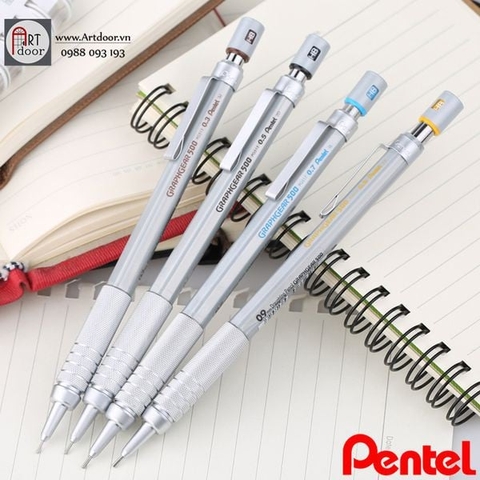 Bút chì kim bấm PENTEL Graphgear 500 thân thép PG51 (đủ size)