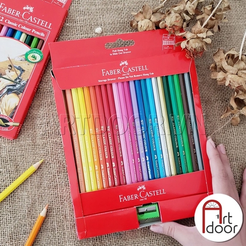 Bộ chì màu Khô FABER CASTELL Classic (hộp giấy)