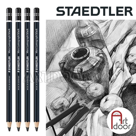 Bút chì than STAEDTLER Lumograph Black thân Đen (cây lẻ)