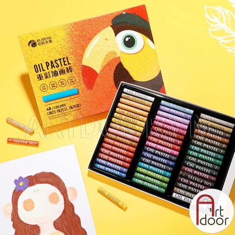 Bộ màu vẽ Sáp Dầu PAUL RUBENS Oil Pastel đắp nổi bìa Vẹt (hộp giấy)