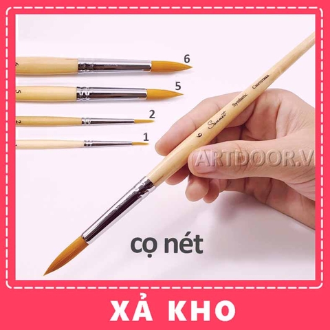 Cọ vẽ đầu Tròn SONNET - [xả kho]