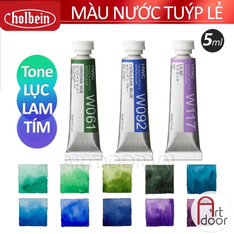 Màu Nước Tuýp HOLBEIN hạng hoạ sĩ 5ml lẻ (full)