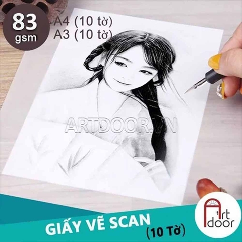 Giấy vẽ scan GATEWAY Tracing Paper dày 83gsm (trơn)