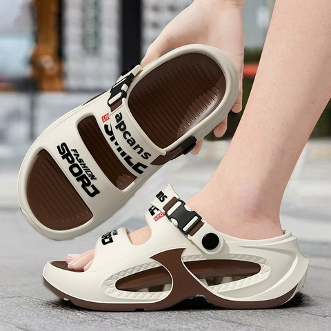 Dép quai ngang nam thời trang G00059 thiết kế siêu nhẹ chất liệu nhựa EVA đàn hồi tốt mang êm chân chống thấm nước