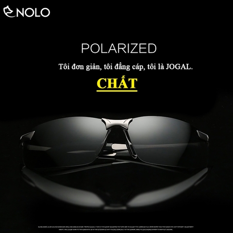 Bộ Mắt Kính Râm Jogal Model JG01 Tròng Kính Phân Cực Polarized Chống Lóa Chống Tia UV400 Có Tặng Hộp Đựng Kính