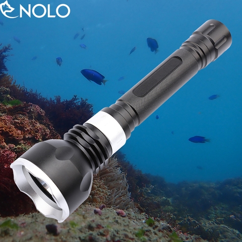 Đèn Pin Lặn Chống Nước LED L2 - Độ Sáng 1000 Lumens, Chống Rơi 1.5m, 3 Chế Độ Sáng, Kèm 2 Pin 18650