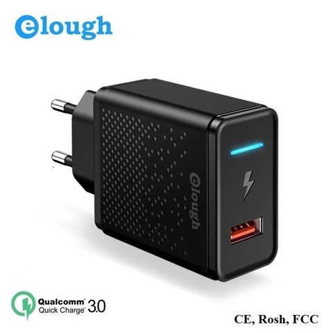 Cốc Sạc Nhanh Quick Charge QC 3.0 Elough Model CL01 Công Suất 18W