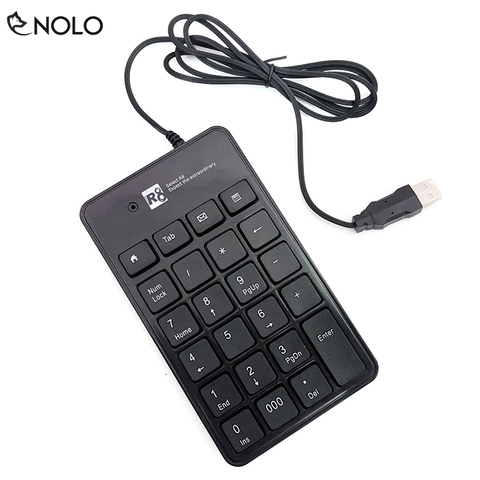 Bàn Phím Số Numeric R8 Model 1810 Gồm 23 Phím Lệnh Tương Thích Windows Mac Linux Chiều Dài Dây 100cm