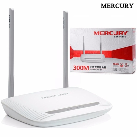 Bộ Phát WIFI MERCURY MW300R Xuyên Tường 2 Anten 300M Chính Hãng