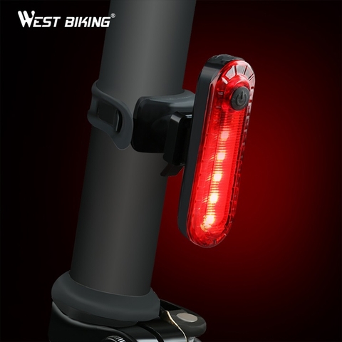 Đèn Xe Đạp Cảnh Báo Pin Sạc 4 Chế Độ West Biking Chính Hãng