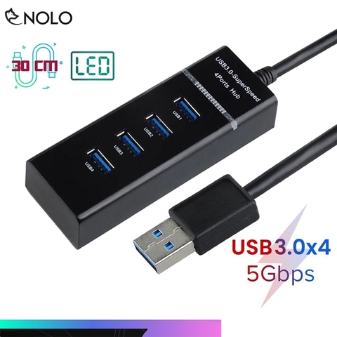 Bộ Chia Cổng USB Hub USB 4 Port Model M3 Tốc Độ Cao 3.0 Tương Thích Hệ Điều Hành Windows Mac Linux Và Máy Game PS