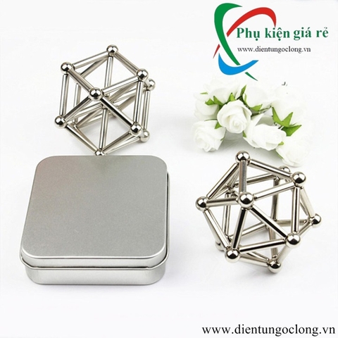Bộ Xếp Hình Nam Châm 3D Buckyball 63 Chi Tiết