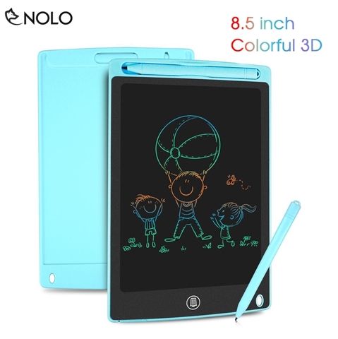 Bảng Viết Vẽ Nét Nhiều Màu Colorful 3D Nút Tự Xóa Saving Kích Thước 8.5 Inch Có Kèm Bút Xài Nguồn Pin Cúc Áo