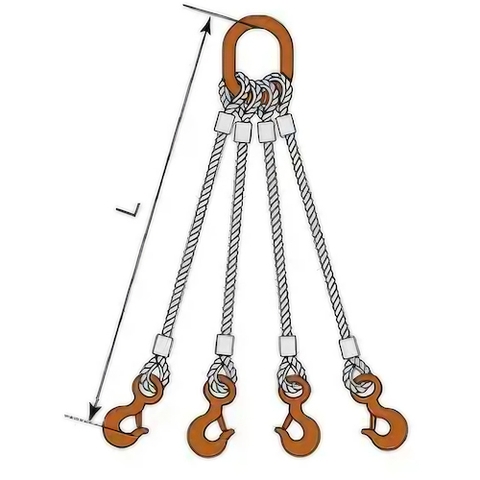 Kondotec Việt Nam | Kondotec JIS locking wire, 4-point elliptical ring, 6mm, hook with loop, 0.32t, painted, φ6×1m, TS3S・A1012S MW6123773