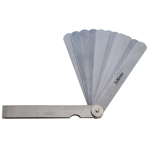 SK Việt Nam | SK Feeler Gauge Thickness Gauge 100mm Width 12.7mm 12 pieces Thickness 0.04-3.00mm MW4361824
