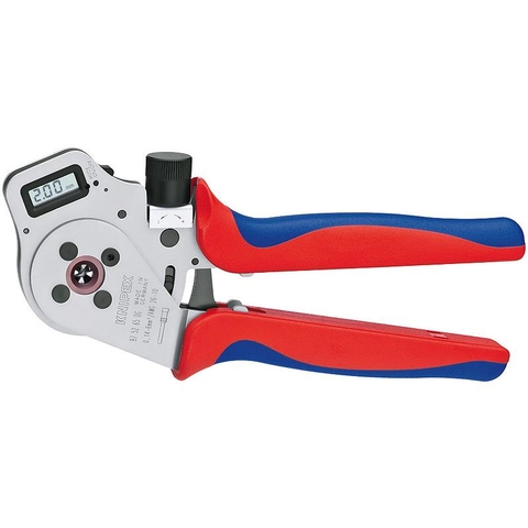 Kìm ép cos tròn 4 điểm kẹp Knipex - #975-65DG(Four mandrel crimping plier for turned contacts)