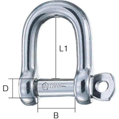 Wichard Việt Nam | Witcher D shackle (made of SUS316L) MW2064068