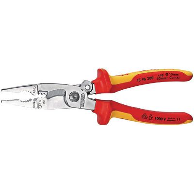 13 96 200 | Kìm đa năng 200mm cách điện KNIPEX - # 440125.0100