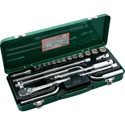 Bộ khẩu tay vặn hệ mét cao cấp 21 chi tiết Tone - #1500M