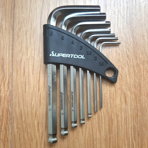 Bộ lục giác đầu bi thân ngắn SUPERTOOL -# HKSB7S | HKSB9S