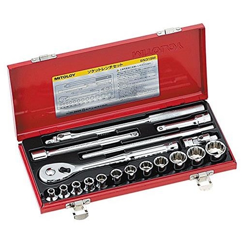 Bộ tuýp hệ mét 3/8 inch MITOLOY-JAPAN - # SN319M ( Socket set)