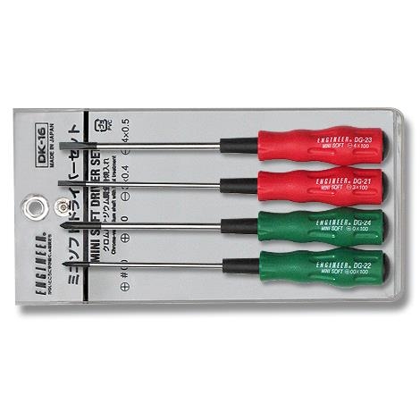 Bộ tuốc nơ vít 4 chi tiết ENGINEER - # DK-16 (Screwdriver Set)