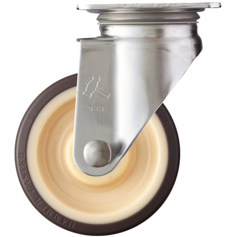Hammer Caster Việt Nam | Hammer plate type caster 300S series (nylon wheel urethane wheel/stainless steel fittings) Flexible MW2827603