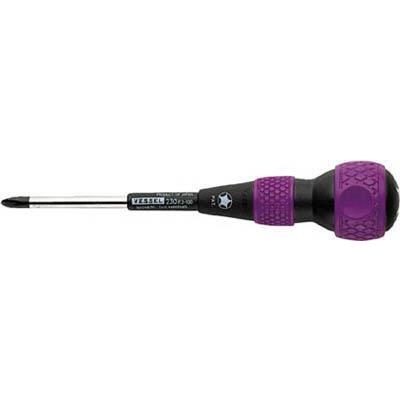 Tô vít 4 cạnh cỡ 2x100mm Vessel - # 230-2-100 ( Ball Grip Screwdriver )