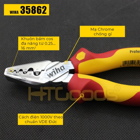 Kìm ép cos Wiha 35862