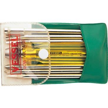Bút thử điện kèm đầu vít thay thế VESSEL - # 1300H (Electric Detection Screwdriver  set)
