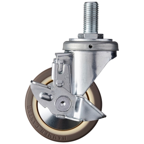 Hammer Caster Việt Nam | Hammer screw-in caster 420SA series (urethane wheel with nylon wheel B) with swivel stopper MW3670368