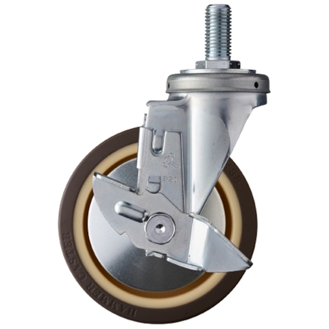 Hammer Caster Việt Nam | Hammer screw-in caster 420SA series (urethane wheel with nylon wheel B) with swivel stopper MW3670384