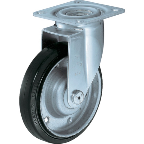 Hammer Caster Việt Nam | Hammer plate type caster 420S series (pressed rubber wheel) Flexible MW3422411