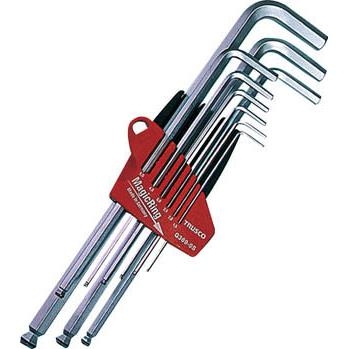 Bộ lục năng đầu từ tính Trusco - # G369-9S (Ball-Point Hexagonal Wrench C/W Magic Ring)