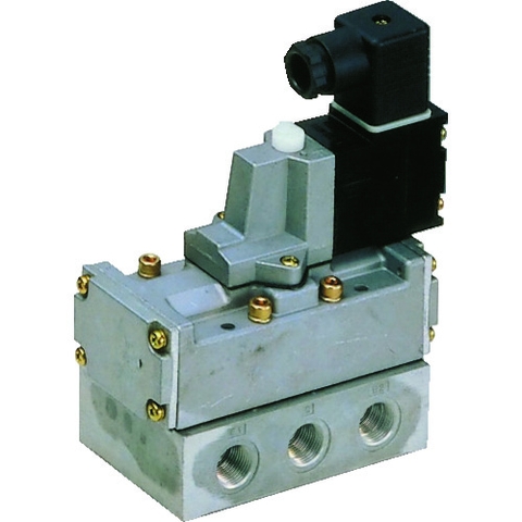 CKD Việt Nam | CKD pilot operated 5 port valve SELEX valve 4F4 series sub plate piping MW1103075