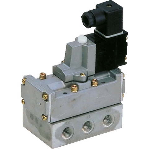 CKD Việt Nam | CKD pilot operated 5 port valve SELEX valve 4F4 series sub plate piping MW1103083