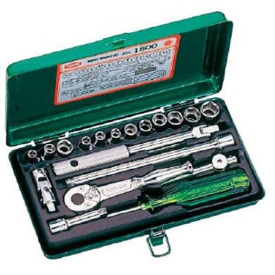 Bộ khẩu tay vặn hệ inch và hệ mét cao cấp Tone - #1800