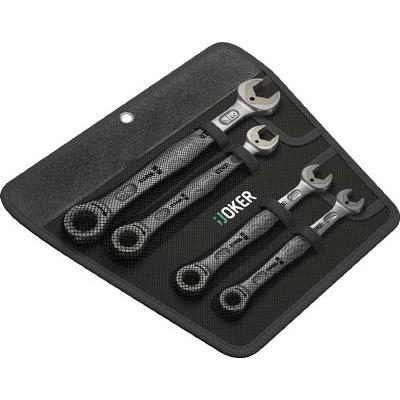 Bộ cờ lê răng h 4Pc hệ inch Wera- # 133650 (Joker Ratcheting Combination Wrench)